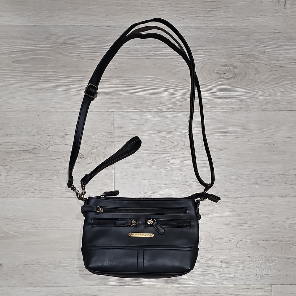 Stone Mountain USA Crossbody/Wristlet/Shoulder Bag with Gold Accents